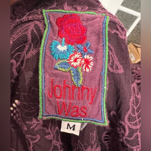 Johnny Was Cupro Eyelet Lace Dress - Picture 9 of 9